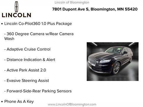 Certified 2022 Lincoln Nautilus Reserve w/ Equipment Group 201A image 10