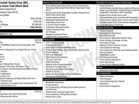 Used 2022 Hyundai Santa Cruz SEL Premium AWD/4WD image 37