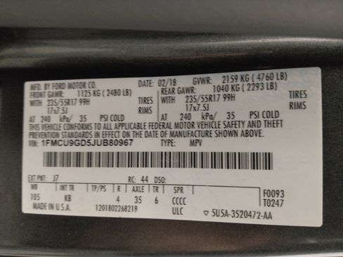 Used 2018 Ford Escape SE AWD/4WD image 33