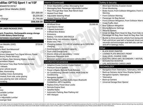 New 2026 Cadillac Optiq Sport 1 w/ LPO, Floor Liner Package AWD/4WD image 39