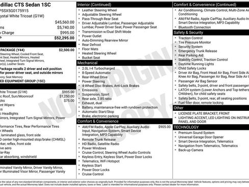 Used 2016 Cadillac CTS Sedan w/ Seating Package image 7