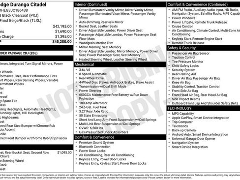 Used 2018 Dodge Durango Citadel RWD image 1