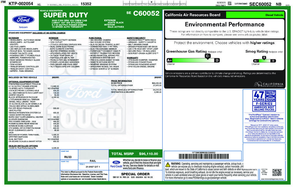 Certified 2025 Ford F350 Lariat w/ Black Appearance Package AWD/4WD image 26