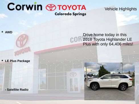 Used 2018 Toyota Highlander Plus AWD/4WD image 7