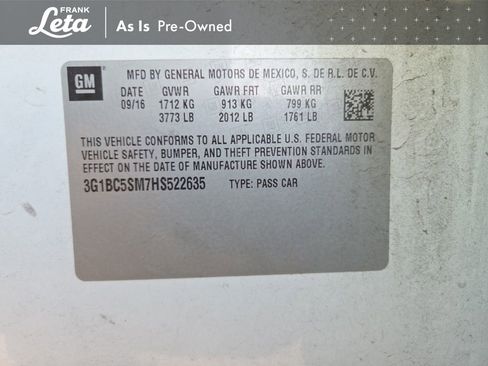 Used 2017 Chevrolet Cruze LS image 34