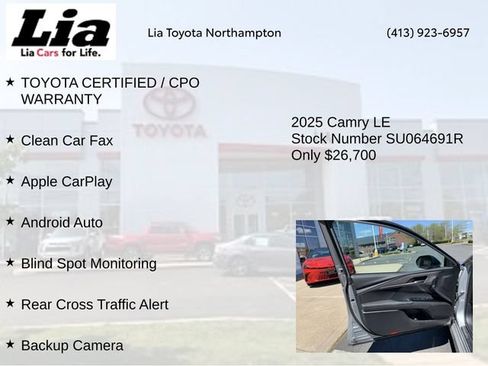 Used 2025 Toyota Camry LE FWD image 7