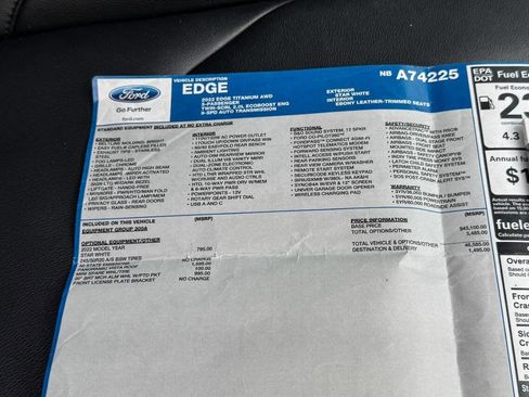 Certified 2022 Ford Edge Titanium image 39