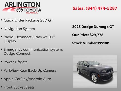 Used 2025 Dodge Durango GT AWD/4WD image 2