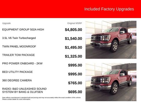 Used 2023 Ford F150 Lariat w/ Equipment Group 502A High AWD/4WD image 2