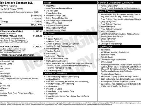 Certified 2024 Buick Enclave Essence w/ Experience Buick Package AWD/4WD image 39