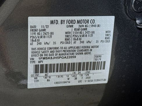 Used 2023 Ford Explorer Timberline w/ Timberline Technology Package image 41