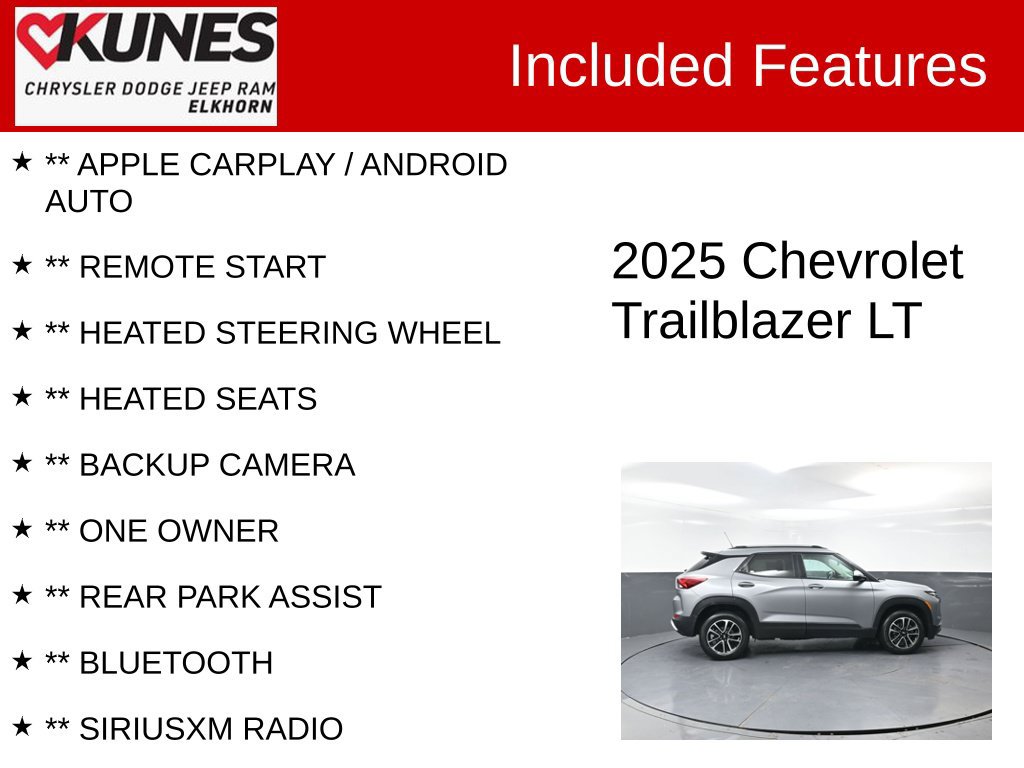Used 2025 Chevrolet TrailBlazer LT AWD/4WD image 3
