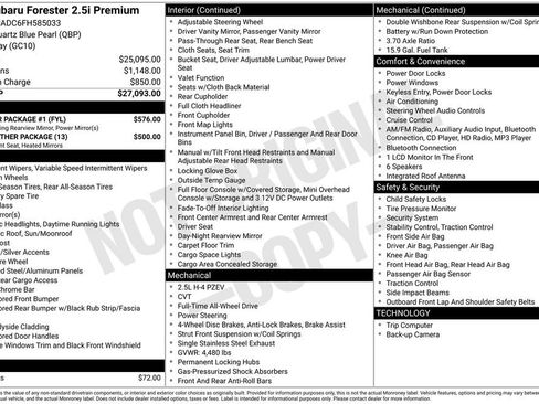 Used 2015 Subaru Forester 2.5i Premium w/ Popular Package #1 image 6