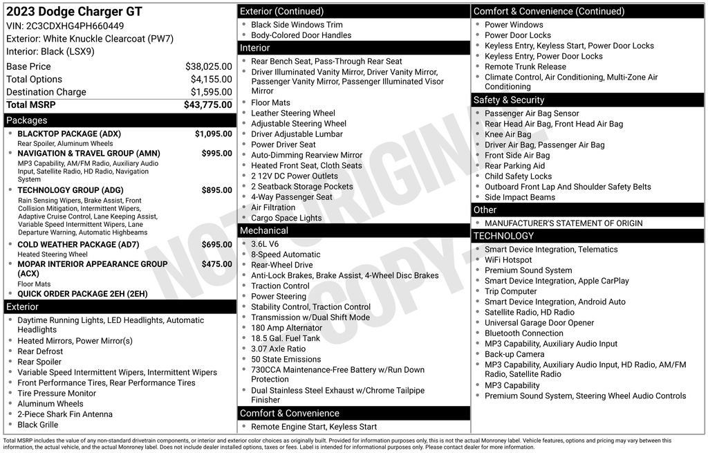 Used 2023 Dodge Charger GT w/ Blacktop Package RWD image 17