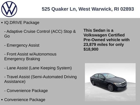 Certified 2023 Volkswagen Jetta S w/ IQ.Drive Package image 13