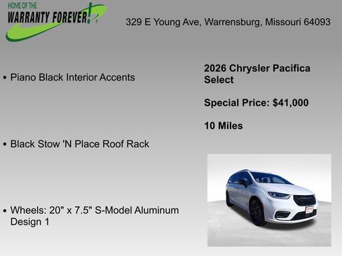 New 2026 Chrysler Pacifica Select image 14