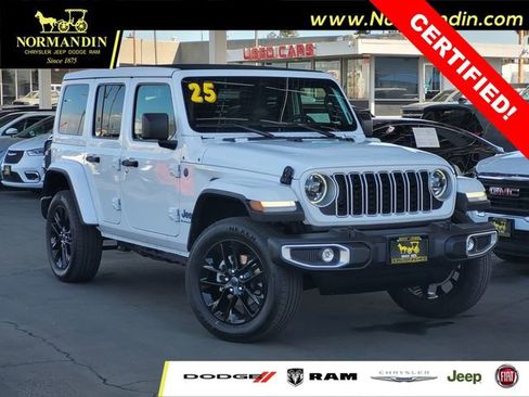Certified 2025 Jeep Wrangler Sahara 4xe w/ Safety Group image 1