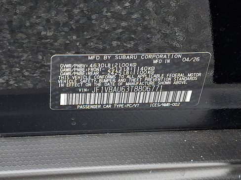 New 2026 Subaru WRX GT AWD/4WD image 19