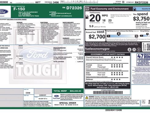 Used 2024 Ford F150 XLT w/ Equipment Group 302A MID AWD/4WD image 2