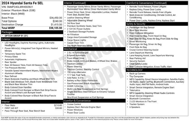 Used 2024 Hyundai Santa Fe SEL FWD image 11