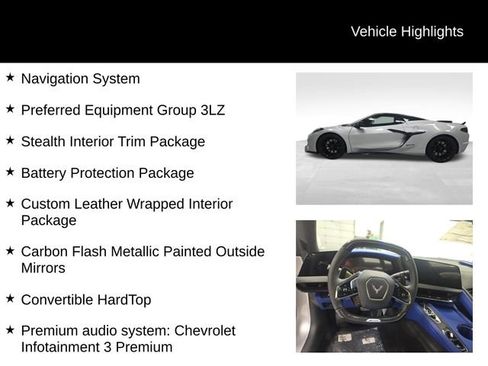 New 2026 Chevrolet Corvette Z06 w/ Stealth Interior Trim Package image 17