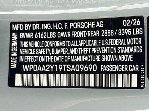 Certified 2026 Porsche Taycan RWD image 35