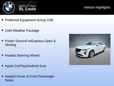 Used 2022 Cadillac CT4 Luxury w/ Sun And Sound Package RWD image 8