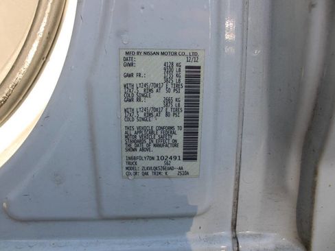 Used 2013 Nissan NV 2500 S w/ Side Curtain Airbag Pkg image 22