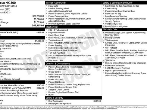 Used 2021 Lexus NX 300 FWD w/ Accessory Package 2 image 5