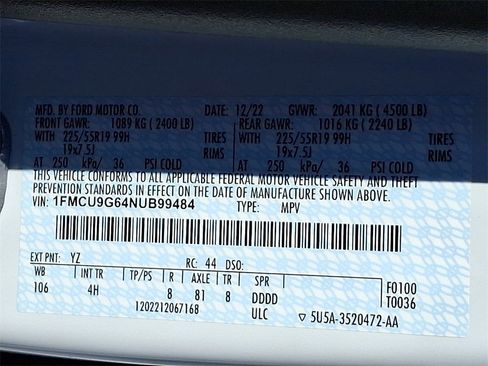 Certified 2022 Ford Escape SE w/ SE Sport Appearance Package image 28