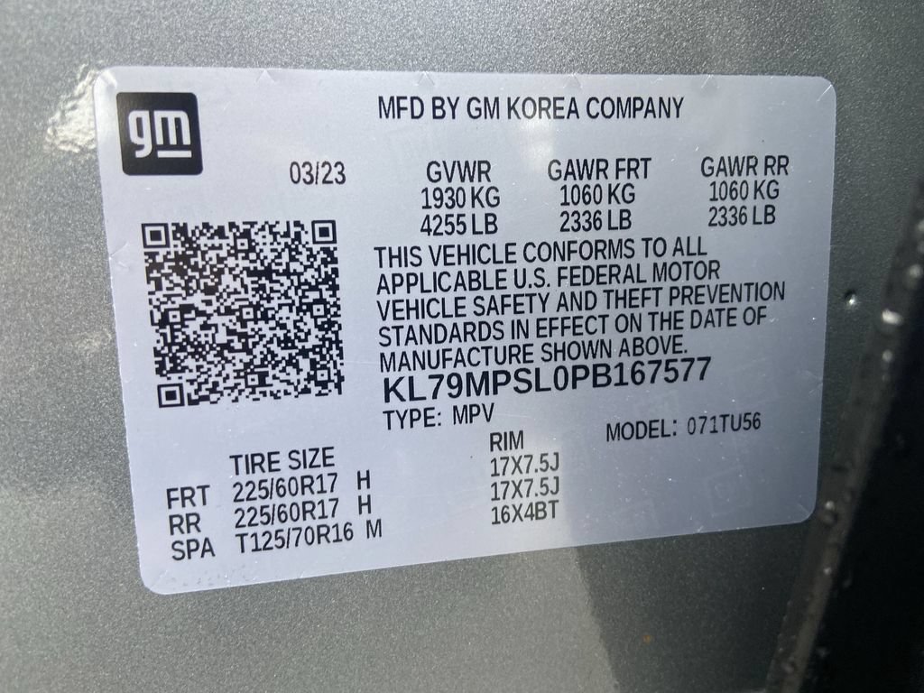 Certified 2023 Chevrolet TrailBlazer LT w/ Convenience Package FWD image 33