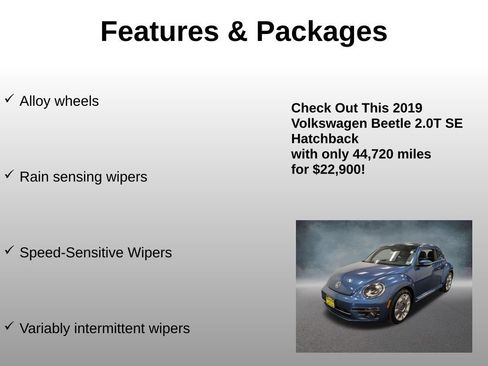 Used 2019 Volkswagen Beetle 2.0T SE FWD image 24