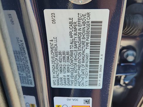 Certified 2023 Honda Accord EX image 18