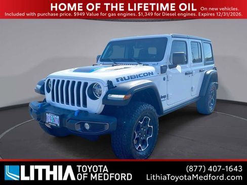 Used 2022 Jeep Wrangler Unlimited Rubicon 4xe AWD/4WD image 1