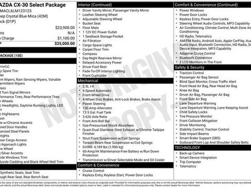 Used 2020 MAZDA CX-30 FWD w/ Select Package image 5