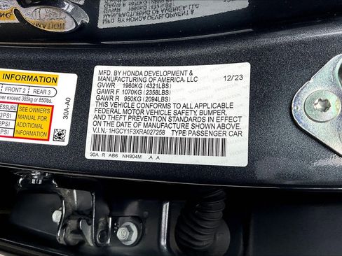 Used 2024 Honda Accord EX image 34