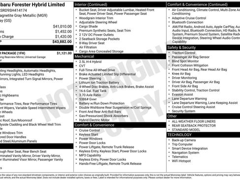 Used 2025 Subaru Forester Limited w/ Popular Package image 3