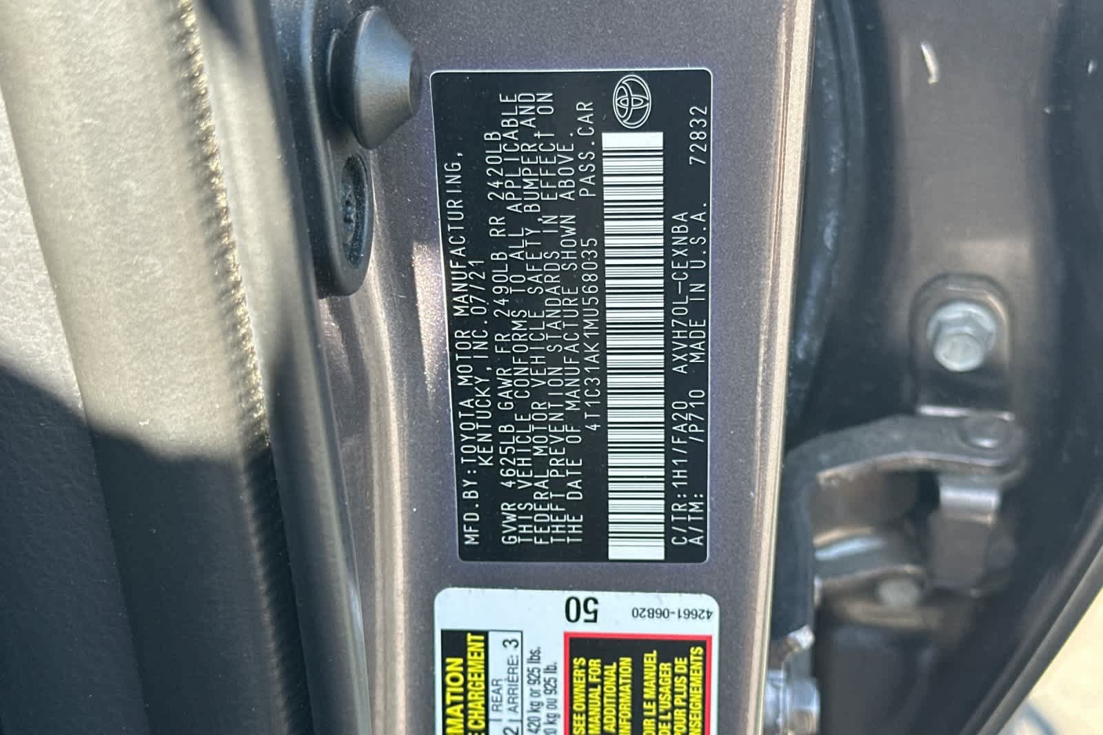 Used 2021 Toyota Camry LE FWD image 28