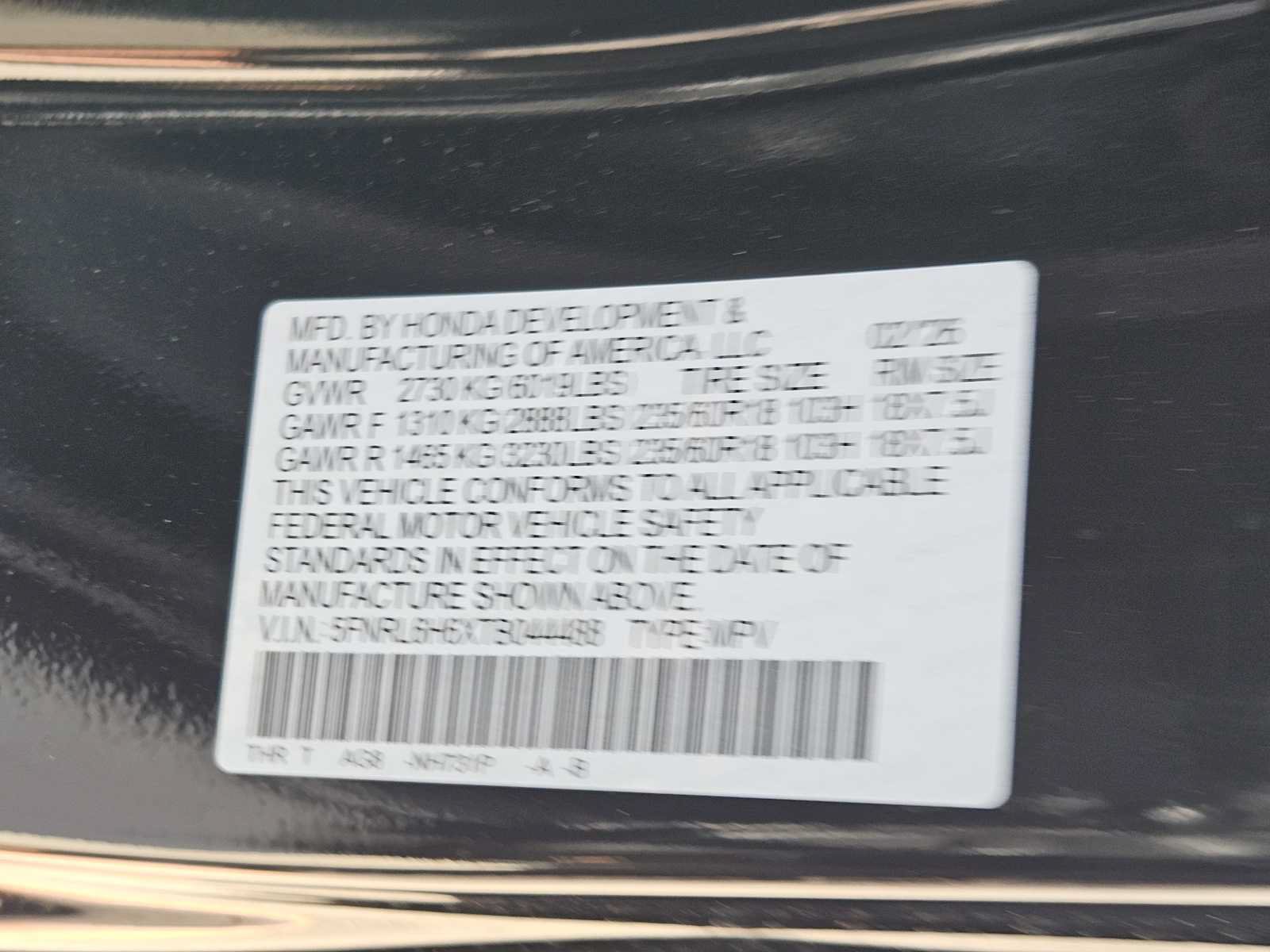 New 2026 Honda Odyssey EX-L image 27