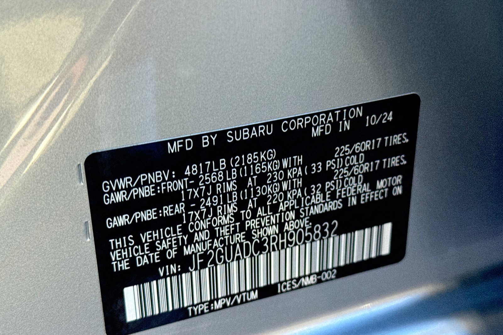 Used 2024 Subaru Crosstrek 2.0i Premium AWD/4WD image 34