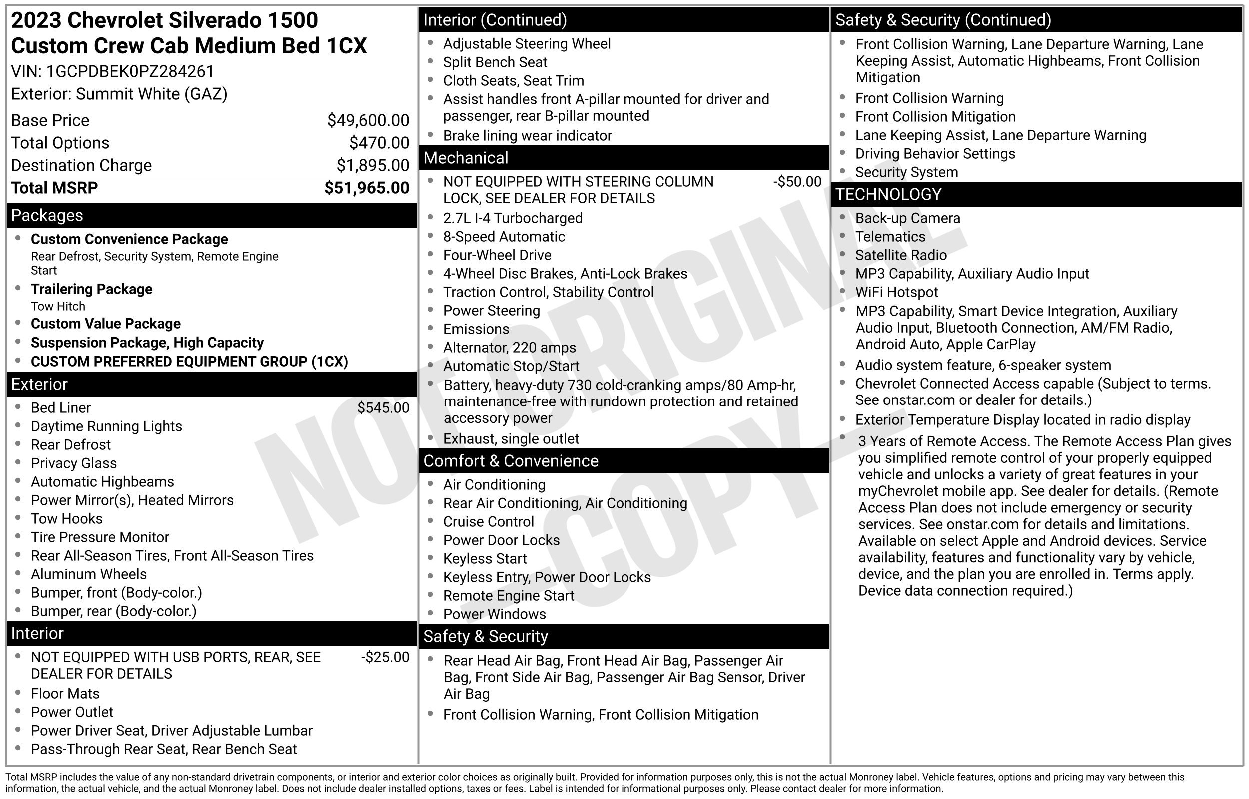 Used 2023 Chevrolet Silverado 1500 Custom AWD/4WD image 2
