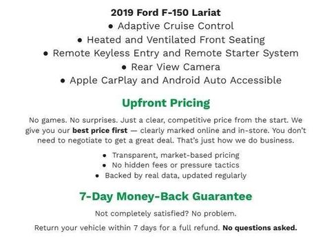 Used 2019 Ford F150 Lariat w/ Equipment Group 502A Luxury AWD/4WD image 25