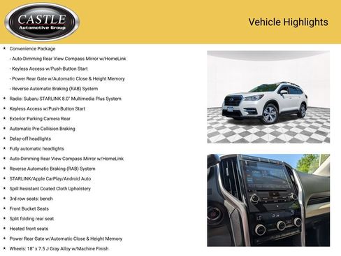 Used 2021 Subaru Ascent Premium w/ Convenience Package AWD/4WD image 4
