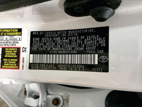 Used 2019 Toyota Camry XLE w/ Driver Assist Package FWD image 37