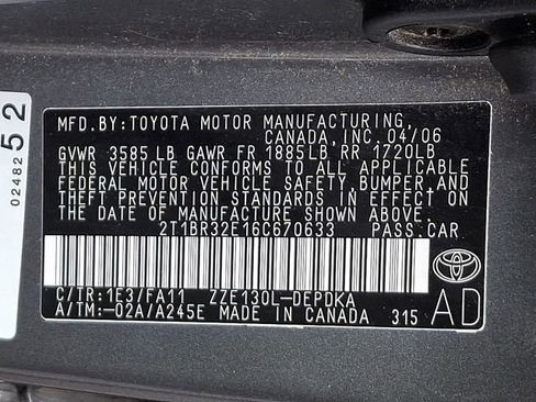 Used 2006 Toyota Corolla CE image 24