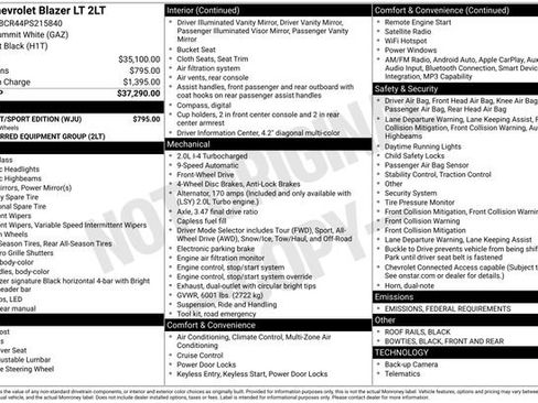 Used 2023 Chevrolet Blazer LT w/ Midnight/Sport Edition image 23