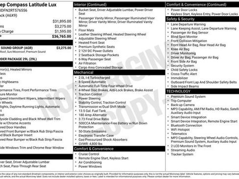 Used 2024 Jeep Compass Latitude w/ Sun and Sound Group AWD/4WD image 2