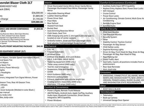 Used 2019 Chevrolet Blazer LT image 7