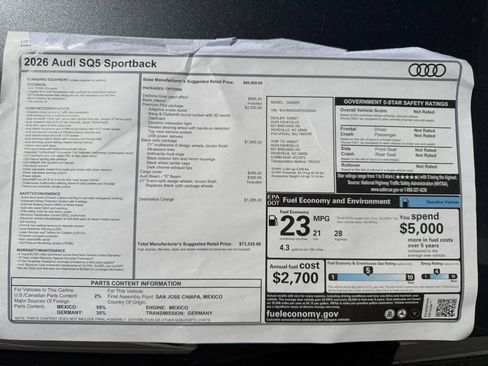 New 2026 Audi SQ5 Premium Plus AWD/4WD image 33