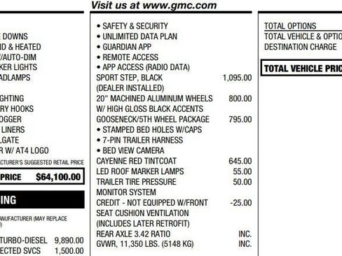 Used 2023 GMC Sierra 2500 AT4 w/ Gooseneck/5TH Wheel Package AWD/4WD image 2